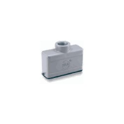 Capot 16A, Aluminium moulé sous pression, Alliage de zinc moulé, IP65, Sortie verticale, M20